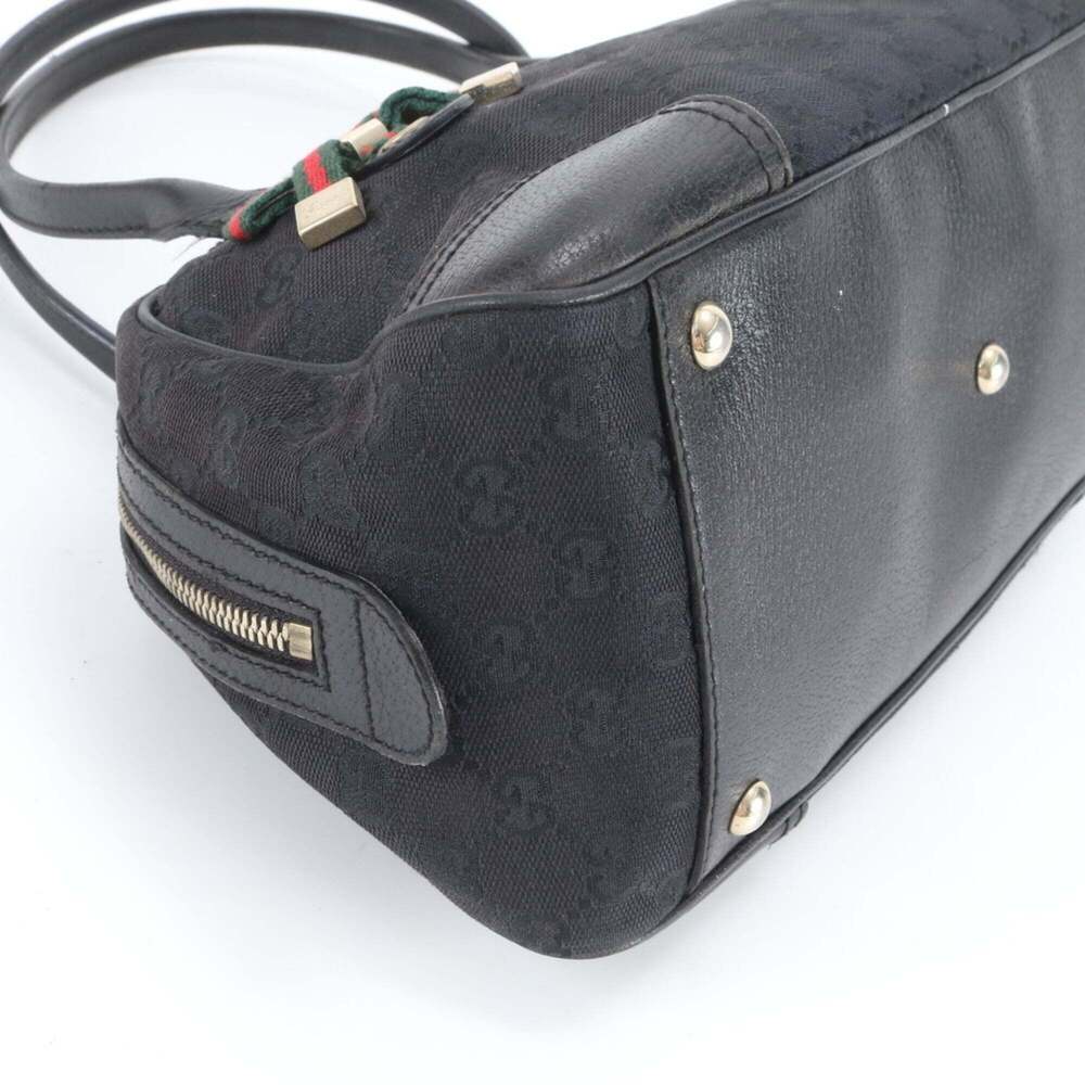 GUCCI Black Leather Tote Bag - Picture 4 of 9
